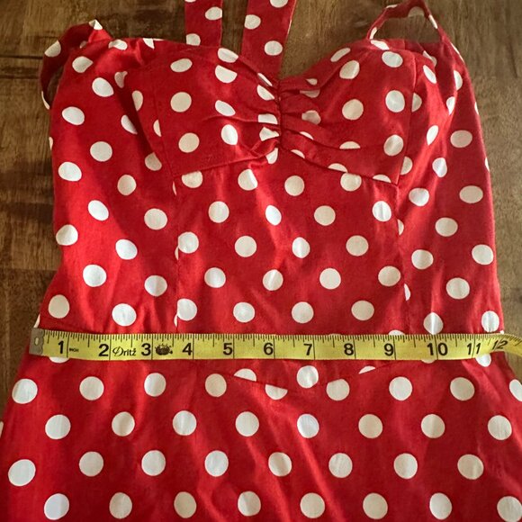 Vintage Betsey Johnson Halter Neck Polka Dot Dress - Picture 7 of 10